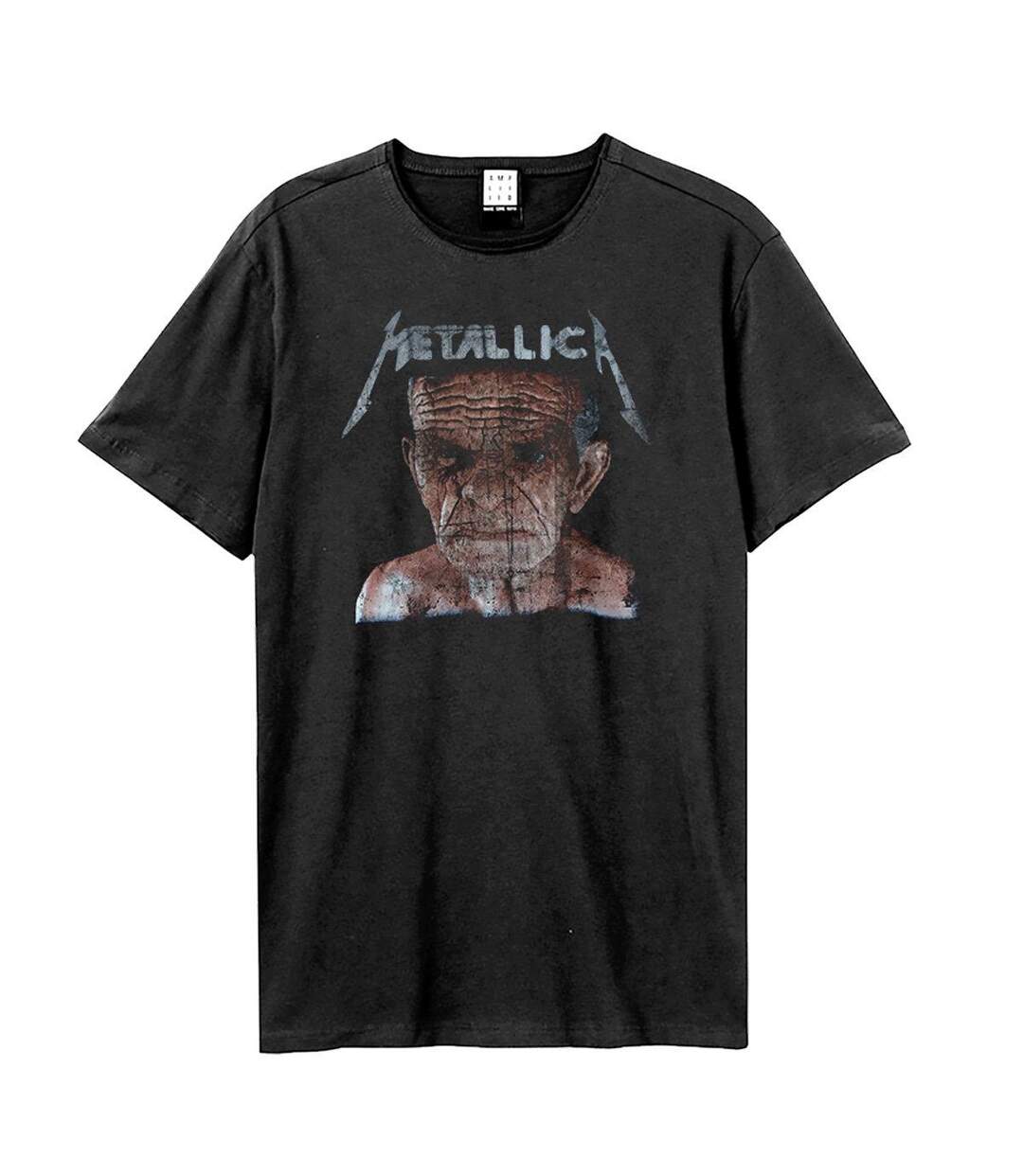 Unisex Adult Neverland Metallica T-shirt Charcoal Amplified-1