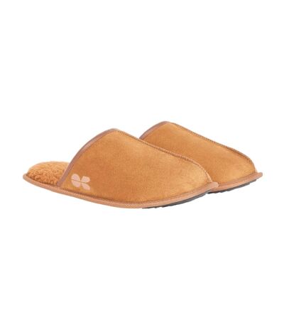 Crosshatch Mens Tinuviel Faux Fur Slippers (Brown) - UTBG663