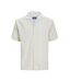Chemise rayure écru/beige homme jack & jones stripe resort-3