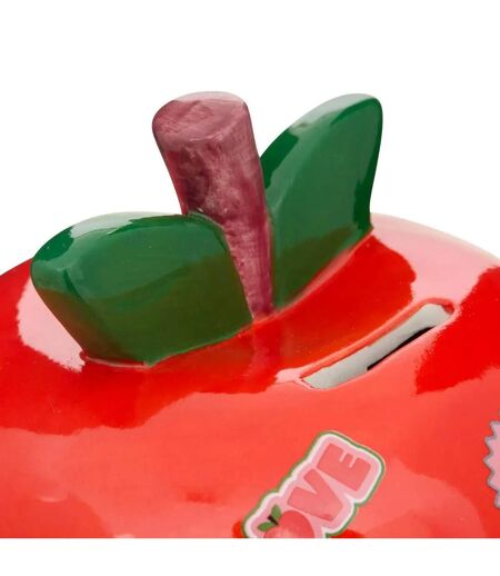 Tirelire Pomme en Dolomite Chachapop 13cm Rouge