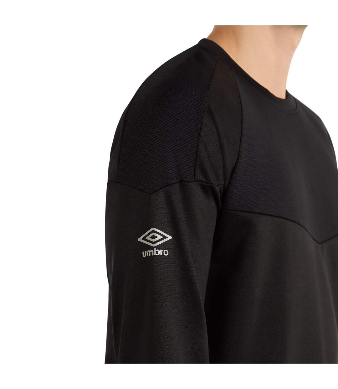 Mens sportswear sweatshirt black Umbro-4
