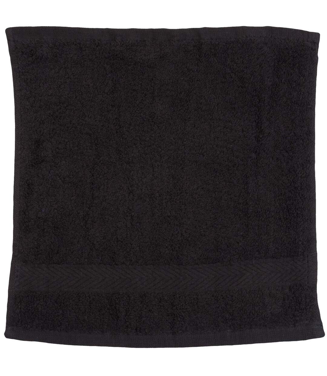 Luxury range 550 gsm face cloth / towel 30 x 30 cm black Towel City-1