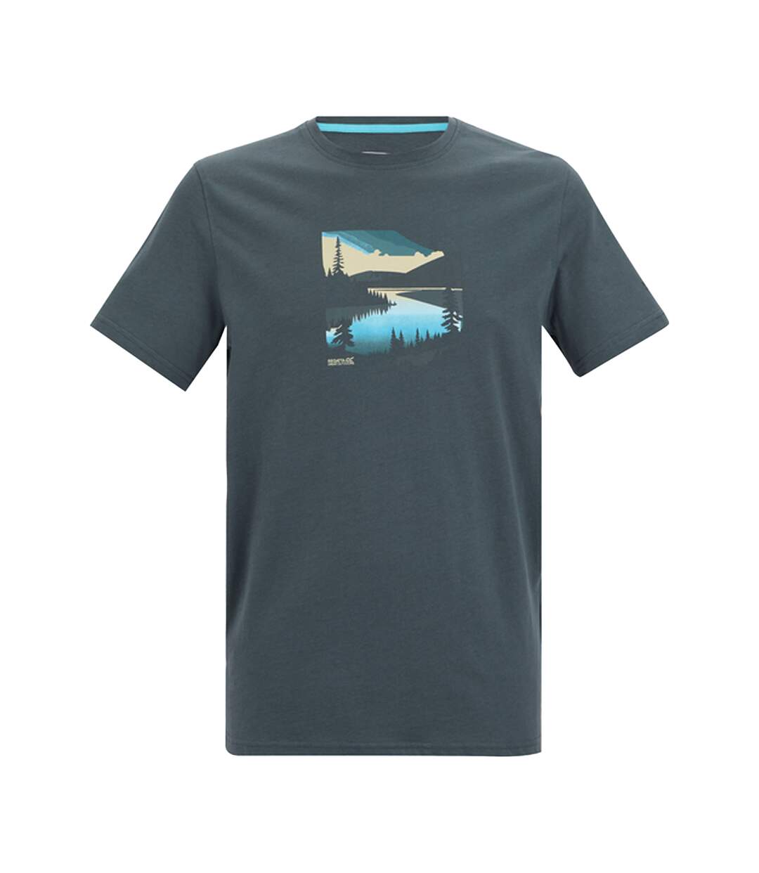 T-shirt Motif/style Graphique Breezed Homme Orage Foncé Regatta-2