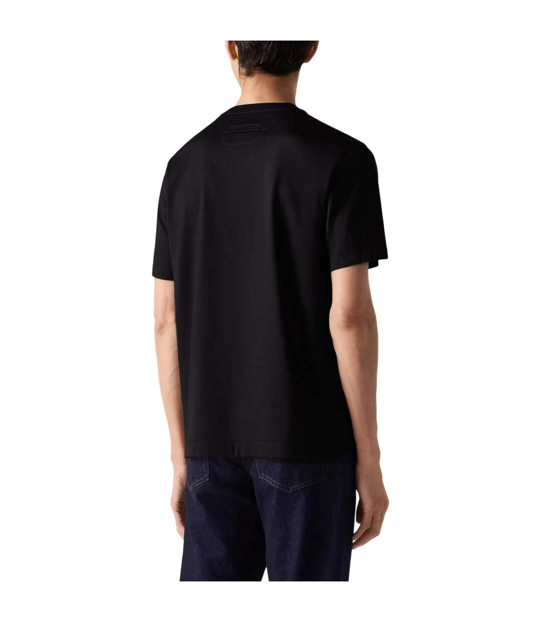 Mens Blank Cotton T-shirt Black Puma-2