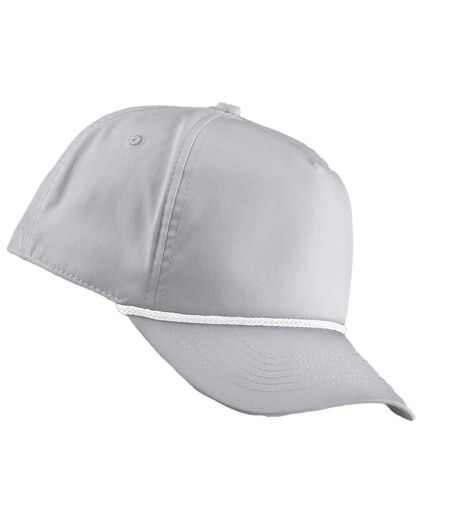 Coolmax Baseball Cap Light Grey White Beechfield