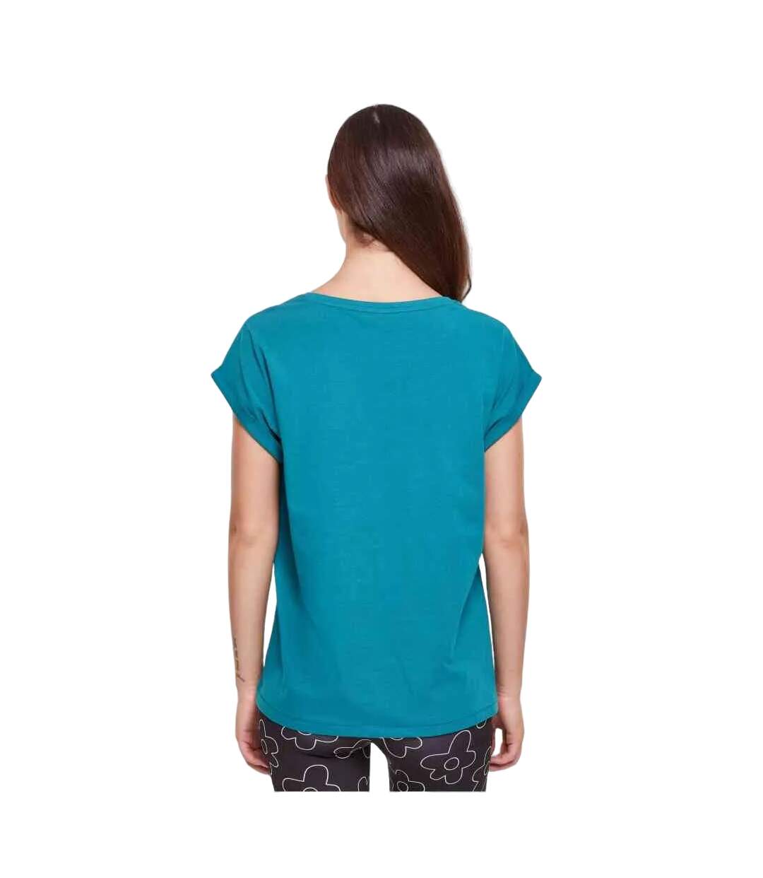 T-shirt Femme Bleu Sarcelle Clair Urban Classics-2