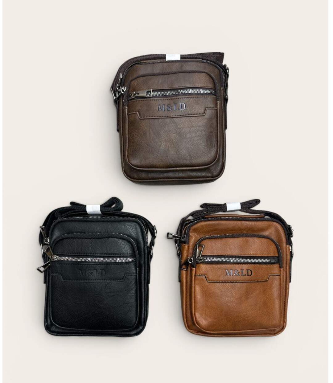 Sacoche en simili cuir noir pour homme - élégance décontractée - Choix pratique et durable-5
