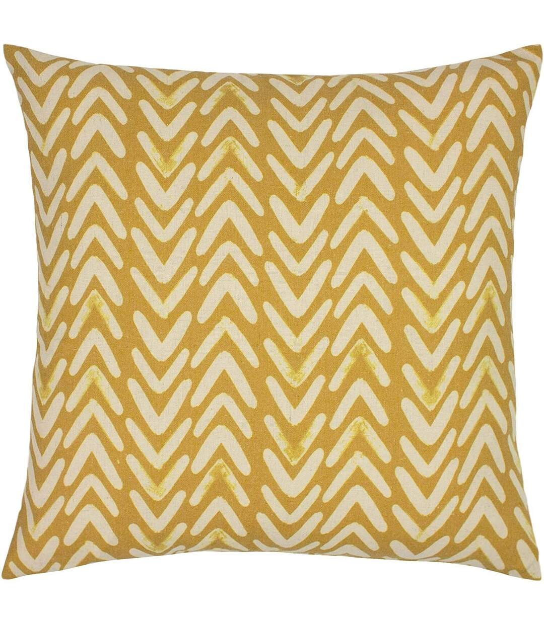 Rocco patterned cushion cover one size ochre yellow/cream Furn