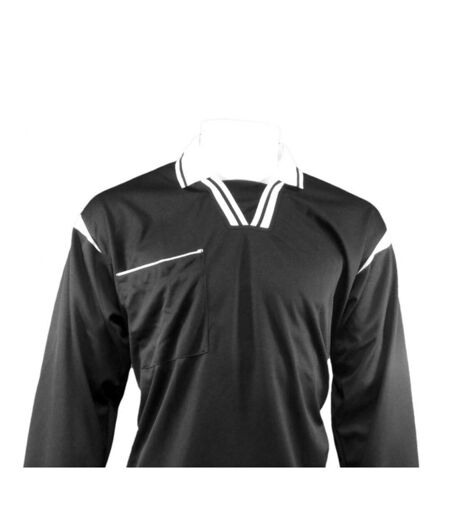 Maillot d´arbitre adulte noir / blanc Carta Sport