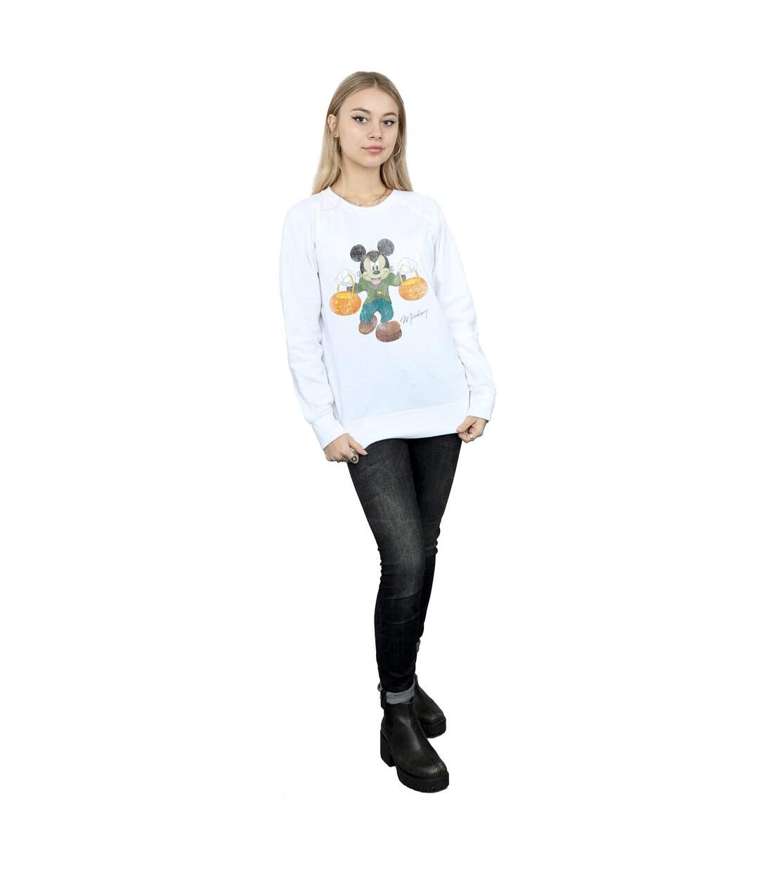 Disney - Sweat FRANKENSTEIN MICKEY MOUSE - Femme (Blanc) - UTBI9027-4