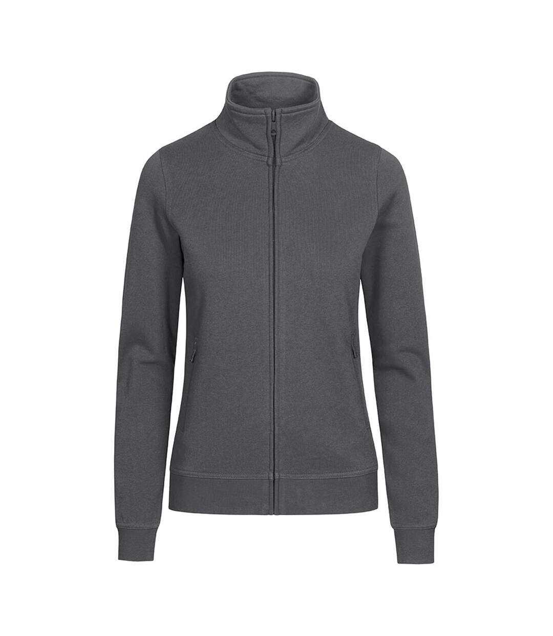Veste De Survêtement Femme Gris Acier Promodoro-1