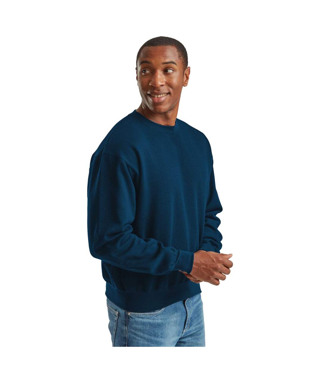 Unisex Adult Supercotton Sweatshirt Mountain Blue Fruit Of The Loom-1