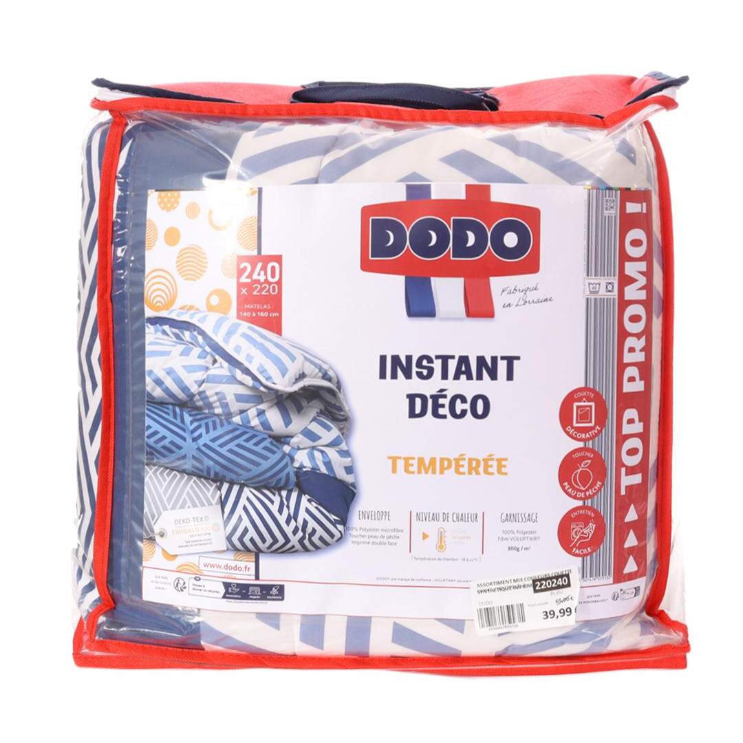 Couette Bleu/Gris Dodo Instant Déco 240x220 - 240x220-1