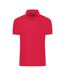 Polo Mercerised Homme Rouge Clair James And Nicholson-1