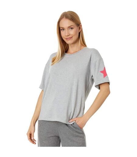 T-shirt Motif/style Étoile Femme Gris Chiné Chiné PJ Salvage