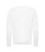 Unisex Adult Organic Sweatshirt Arctic White Awdis-2