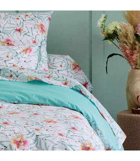 Taie de traversin percale de coton ROXANE