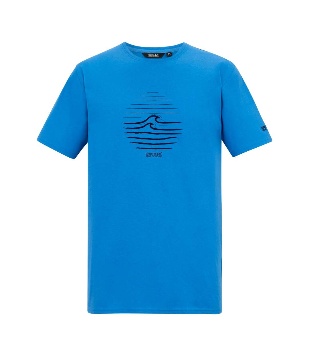 Mens Cline Ix Wave T-shirt Sonic Blue Regatta-2