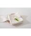 Lot de 4 Serviettes de Table Chambray 40x40cm Ecru-3