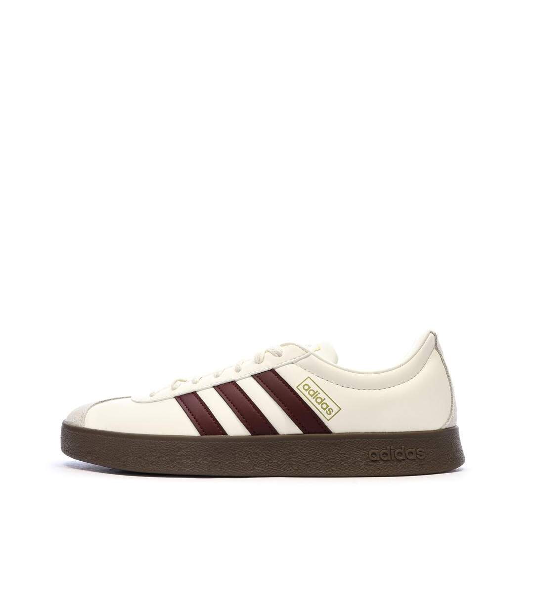 Baskets beiges/rouges homme adidas vl court 2.0-1