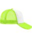 Casquette trucker avec filet style rétro - MB070 - blanc et jaune fluo-1
