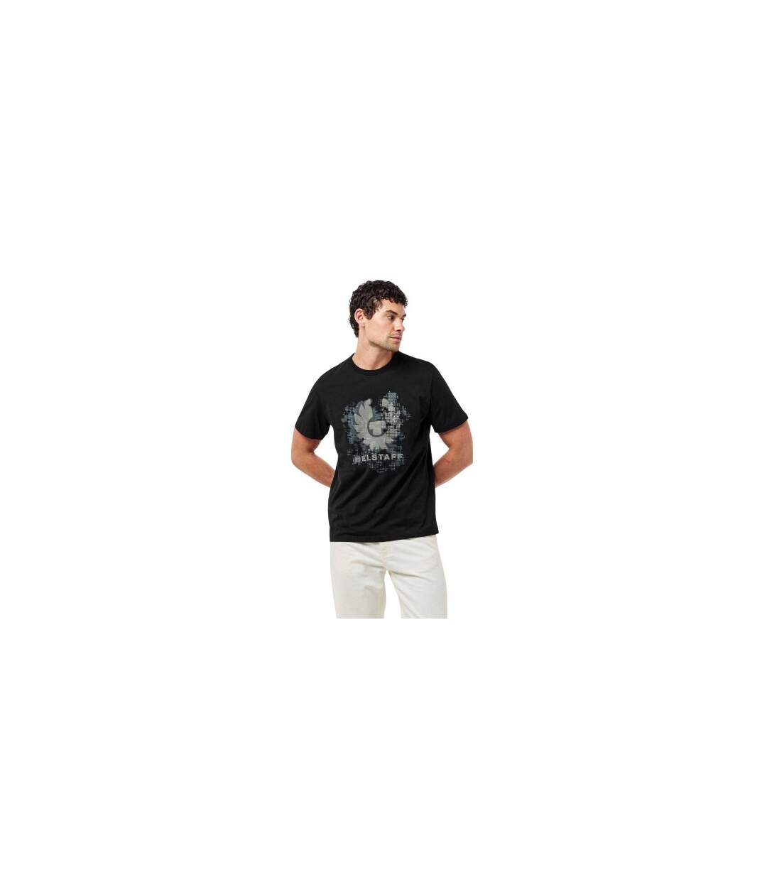 T-shirt Manches Courtes Motif/style Phéonix Homme Noir Belstaff-1