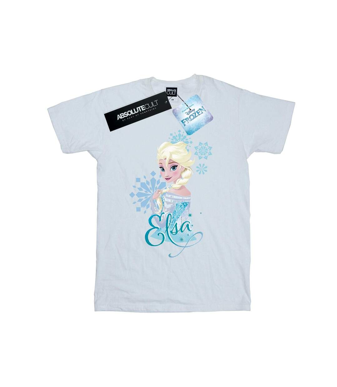 Disney - T-shirt FROZEN ELSA SNOWFLAKES - Femme (Blanc) - UTBI24726-1