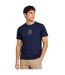 Mens Logo Crew Neck Regular T-shirt Navy Aquascutum-1