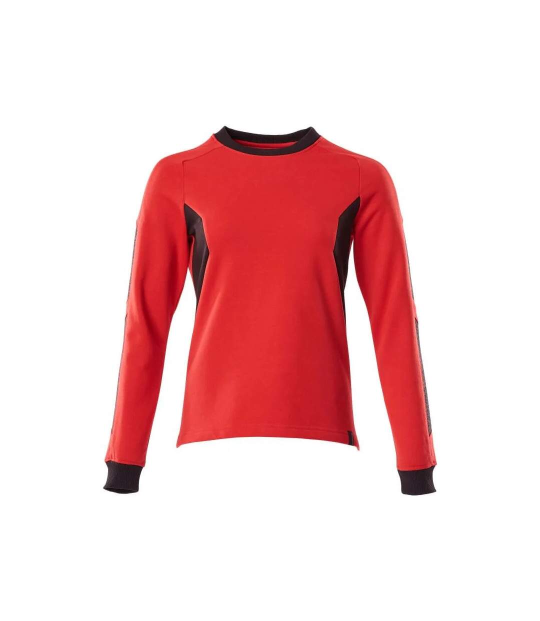 Womens/ladies Accelerate Sweatshirt Traffic Red Black Mascot-1