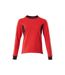 Womens/ladies Accelerate Sweatshirt Traffic Red Black Mascot-1