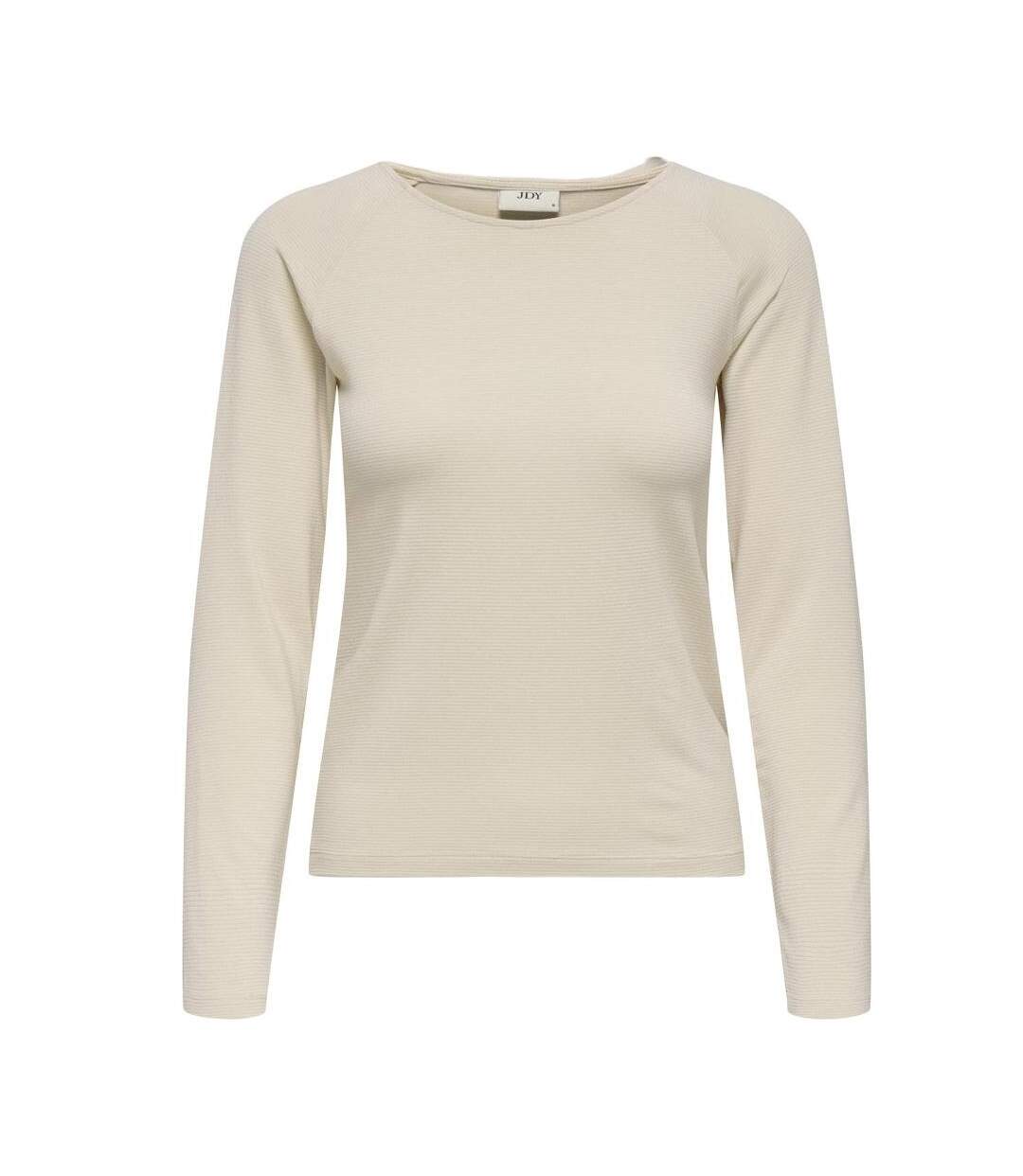 T-Shirt manches longues beige femme jdy kaiser-1