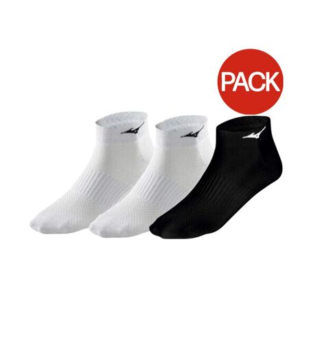Lot De 3  Chaussettes Entraînement Adulte Noir Blanc Mizuno