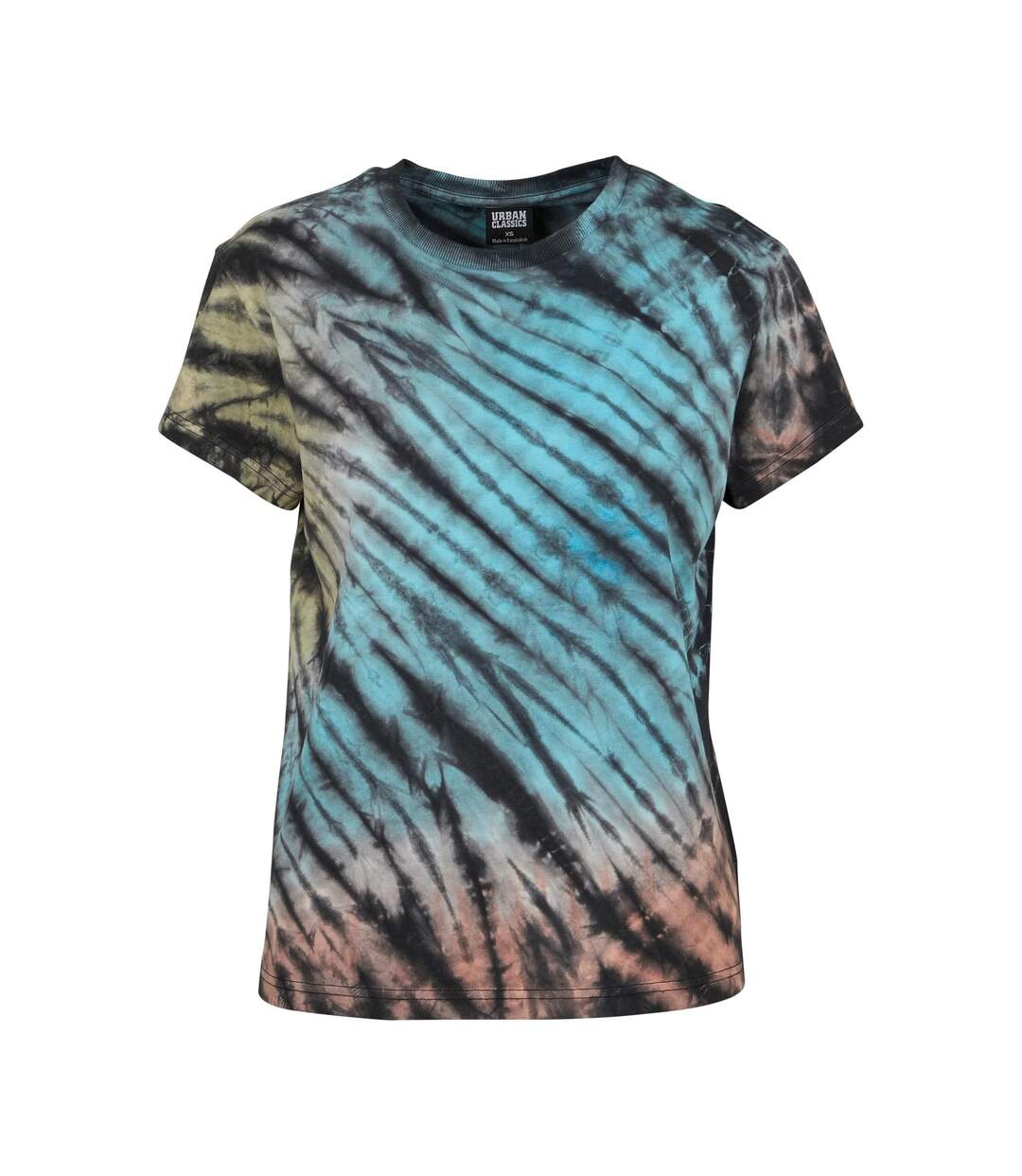 T-shirt Motif/style Tie-dye Femme Noir Urban Classics-1