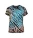 T-shirt Motif/style Tie-dye Femme Noir Urban Classics-1