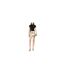 Womens/ladies Milena Lupe Y2k Mini Skirt Gold AmyLynn-1