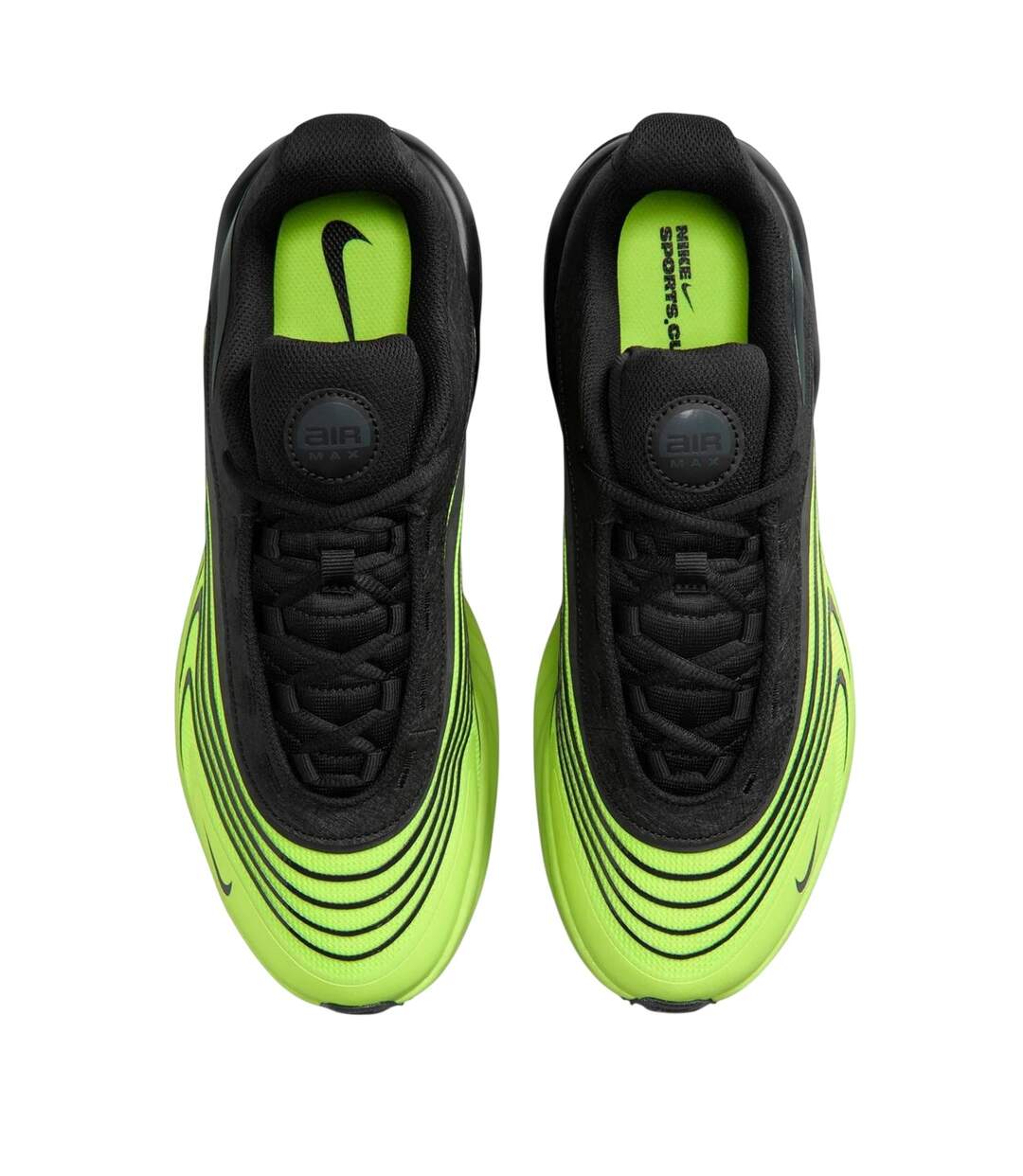Mens Air Max Fire Lace Up Shoes Volt Black Nike-4