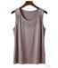 Axone TF344T Débardeur femme grande taille stretch taupe pour un tomber fluide élégant-2