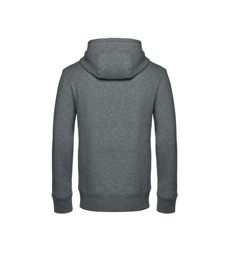 Sweat À Capuche Zippé Mens King Gris Foncé Chiné B&C