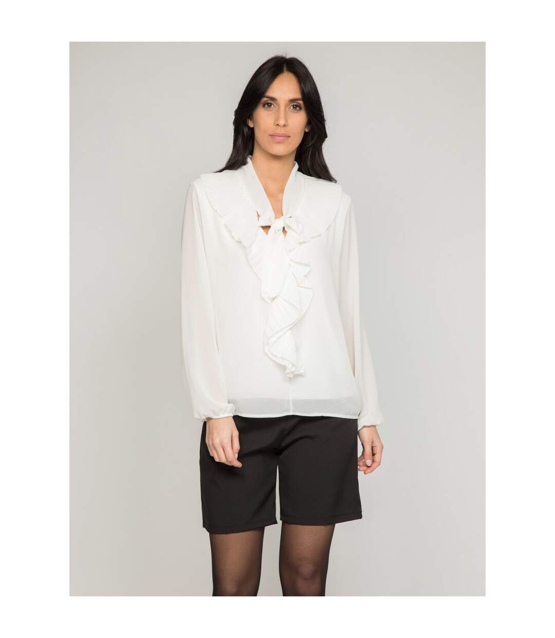 Blouse avec volants FOYA - Dona X Lisa-1
