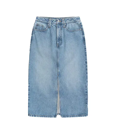 Jupe Midi En Denim Pour Femmes/femmes Bleu Animal