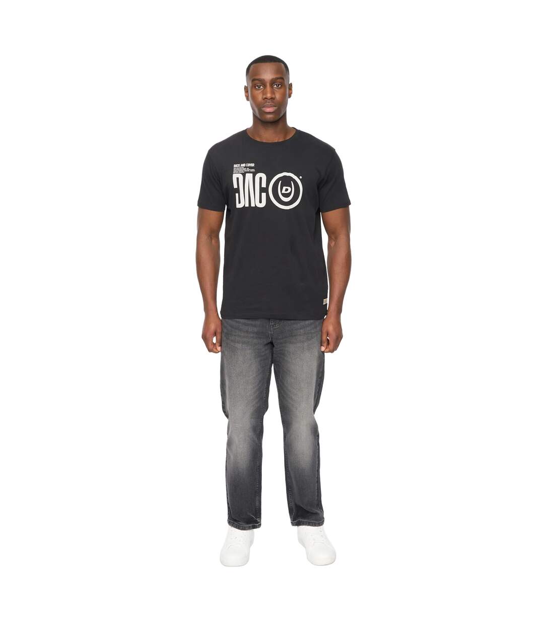 Mens dacstee t-shirt black Duck and Cover-3