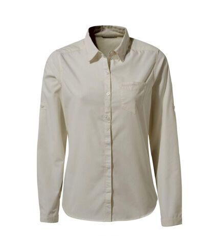 Craghoppers Womens/Ladies Kiwi II Long-Sleeved Shirt (Sea Salt White) - UTCG1636
