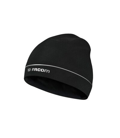 Bonnet fin polaire avec bandes réfléchissantes et logo Facom