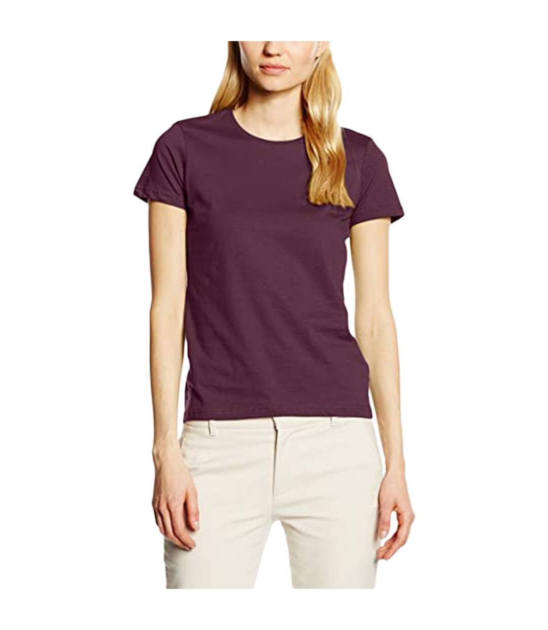 T-shirt femmes bordeaux Stedman