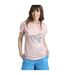Womens/ladies Adventure Awaits Slub Organic T-shirt Pink Weird Fish-1