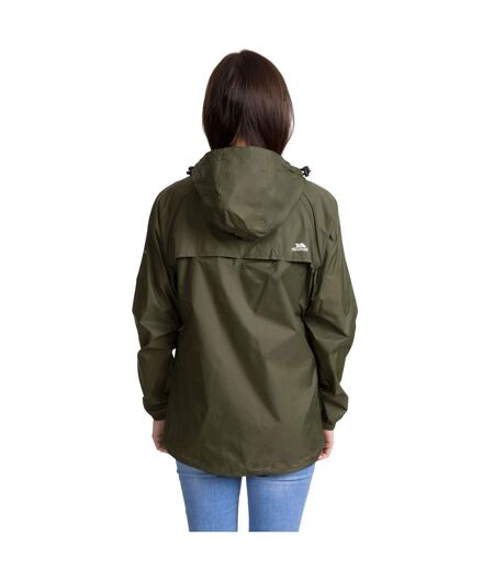 Trespass Womens/Ladies Qikpac Waterproof Packaway Shell Jacket (Moss) - UTTP3379