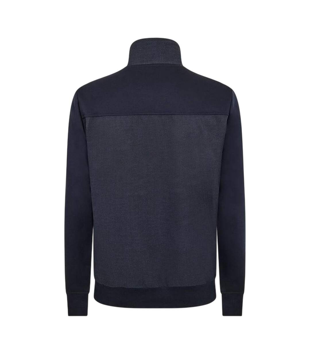 Mens Shepherd Woven Full Zip Sweatshirt Dark Blue Boss-2