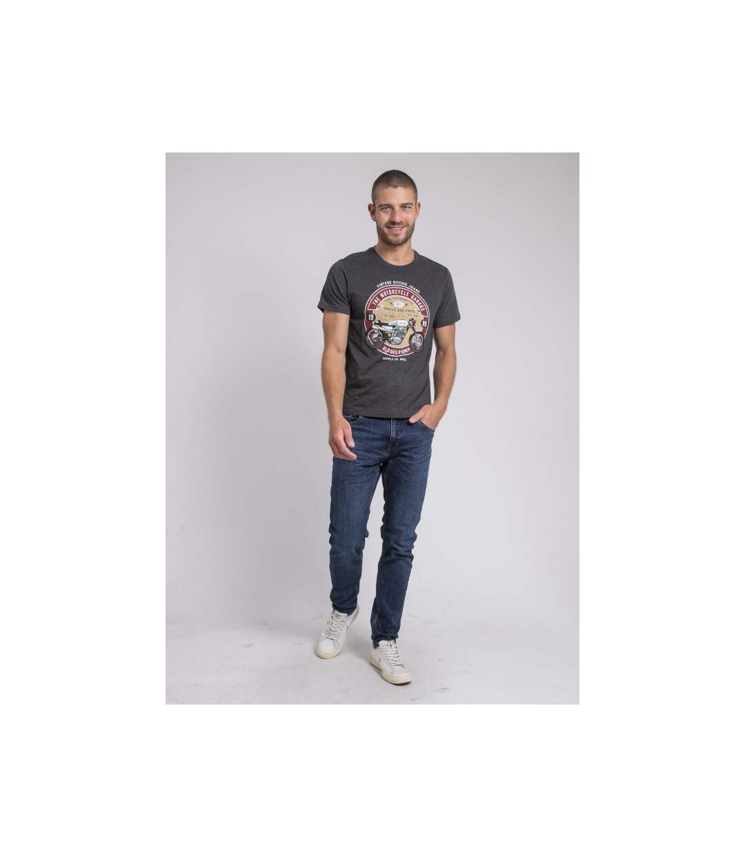 T-shirt col rond pur coton JORISOL-4