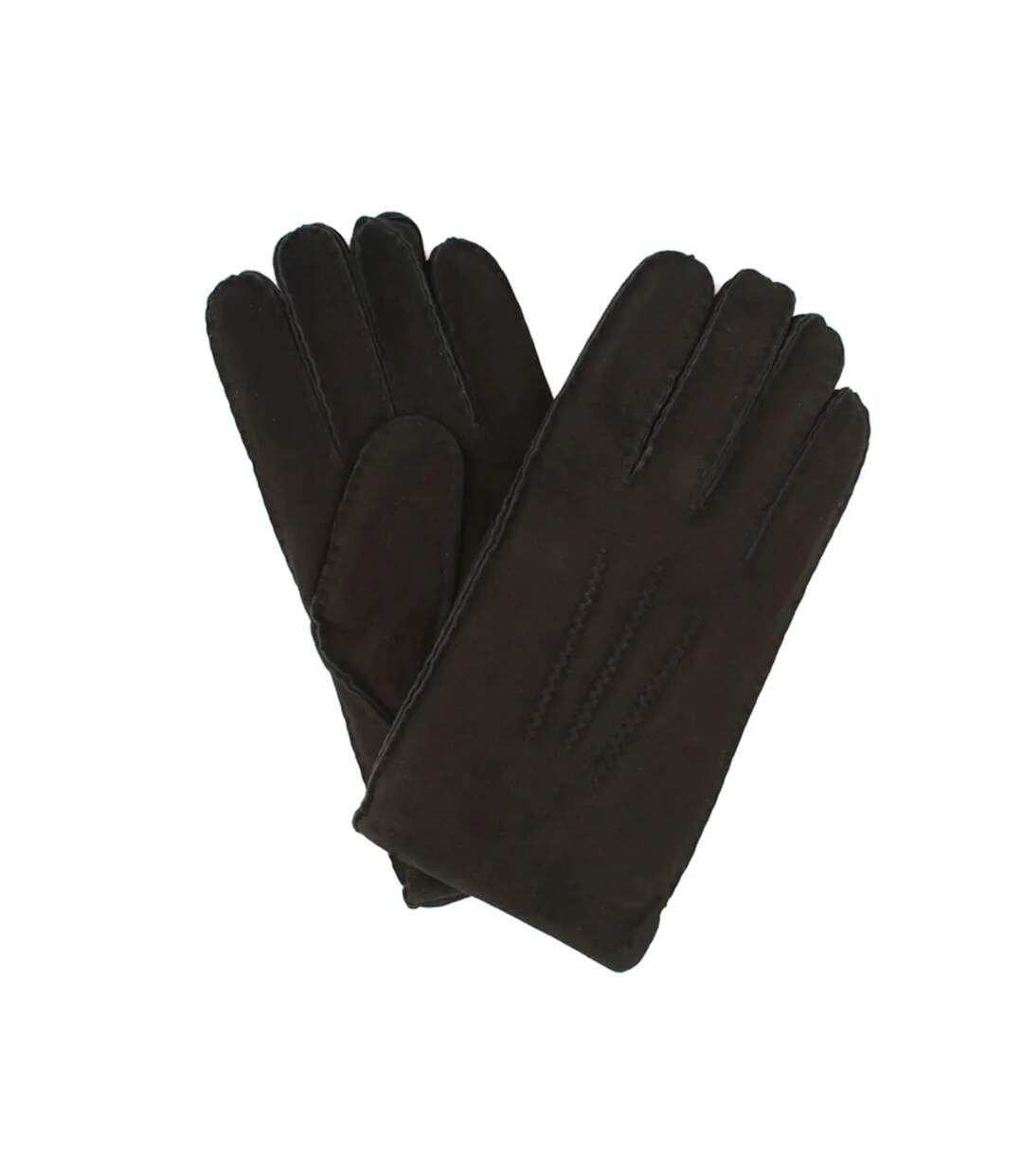 Mens msg/sp sheepskin 3 point stitch gloves black Eastern Counties Leather-1