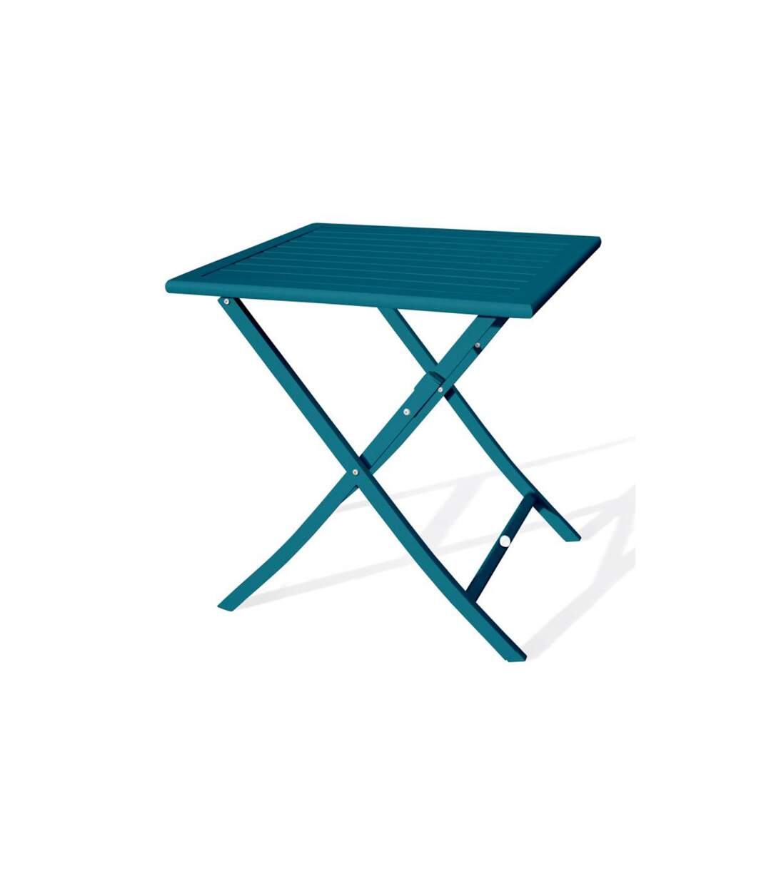 Table de Jardin Pliante Marius 70cm Bleu Canard-1